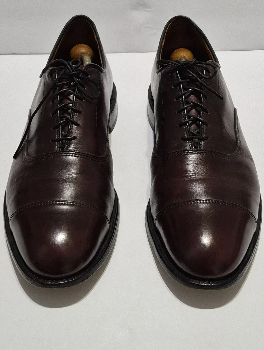 Allen Edmonds Park Avenue Cap-Toe Oxford Shoes Size 11.5 D. Burgundy.